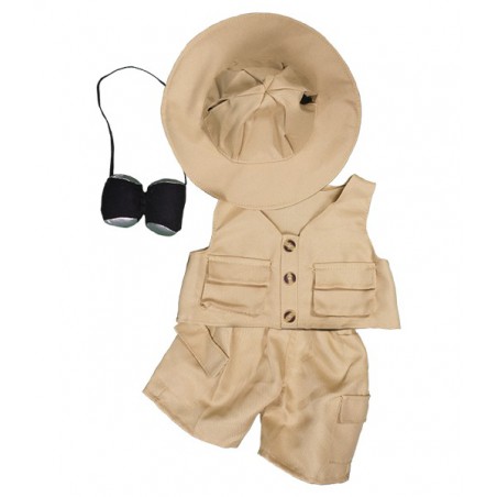 Tenue  Safari Pour Peluche De 40 cm