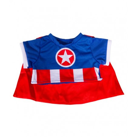 Tenue Captain America pour peluche de 40 cm