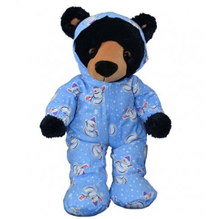 Pyjama Combinaison Bonhomme De Neige Avec Capuche - 40 cm