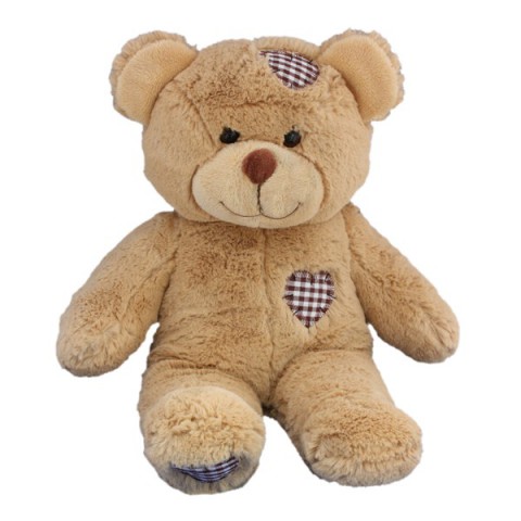 Coeur Brun l'ours 40 cm personnalisé