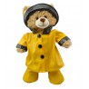 Knuffel kleding Gele Regenjas 2944 – jas, hoed en laarsjes.