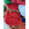 Robe de noël avec cape, béret et sac  , pour peluche ours 40 cm