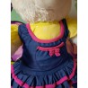 Tenue Robe En Jeans Pour Peluche De 40 cm