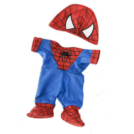 Spider-Anzug für 40 cm große Plüschtiere kleding voor teddybeer, knuffeldier