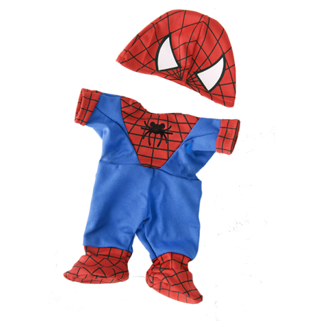 Spiderman outfit, clothing for teddy bear, stuffed toy, plush toy