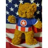 Captain America outfit voor 40 cm pluchen knuffel