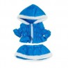 Parka et Jupe Bleu Claire pour peluche de 40 cm