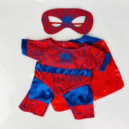 Spider Hero Outfit für 40 cm Plüschtiere