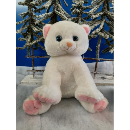 White Kitty Peluche à rembourrer De 40  cm