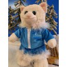 Tenue de princesse bleu scintillante avec bottes pour peluche de 40 cm