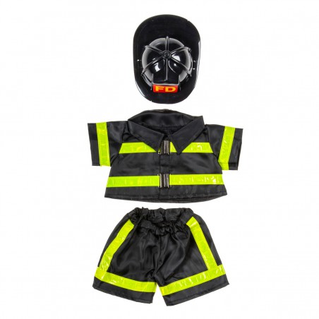 Feuerwehrmann-Outfit für 40 cm große Plüschtiere