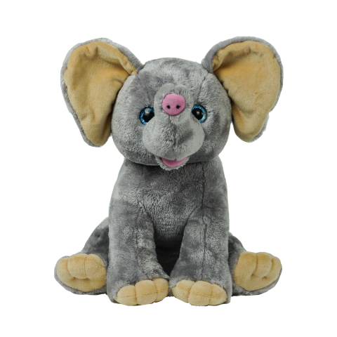Peluche éléphant gris à remplir – Réf. 60346 The Bear Factory – vue de face