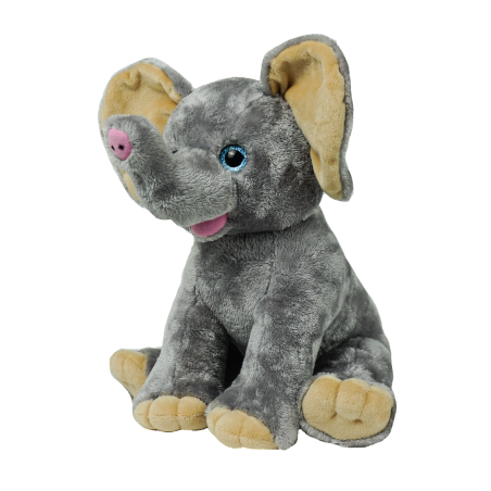 Peluche éléphant gris à remplir – Réf. 60346 The Bear Factory – vue de face