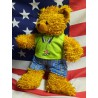 Rock Out Outfit for 40 cm plush – Green top and checkered shorts – Build A Bear compatible
