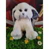 Peluche à remplir Lapin crème 40 cm – The Bear Factory – Oreilles scintillantes