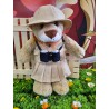 Girl Safari Outfit For 40 cm Plush Toy