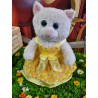 Robe d'été avec 2 nœud papillon pour nounours de 40 cm