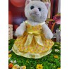 Robe d'été avec 2 nœud papillon pour nounours de 40 cm