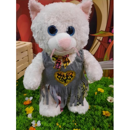 “Wild and Free” Summer Dress with Choker – For 40 cm Plush Bear