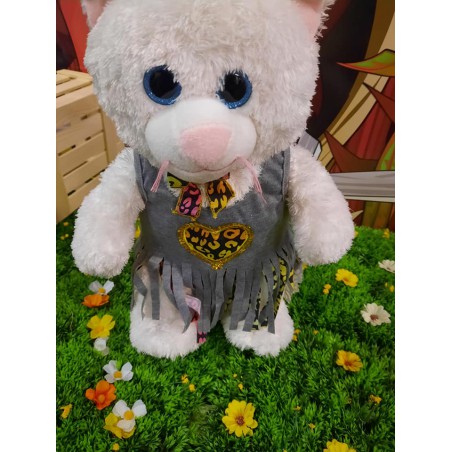“Wild and Free” Summer Dress with Choker – For 40 cm Plush Bear