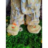 Pyjama Jaune Poussin Avec Pantoufles Pour Peluche De 40 cm