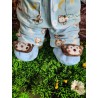 Pyjama Bleu Monkey avec Pantoufles Pour Peluche De 40 cm
