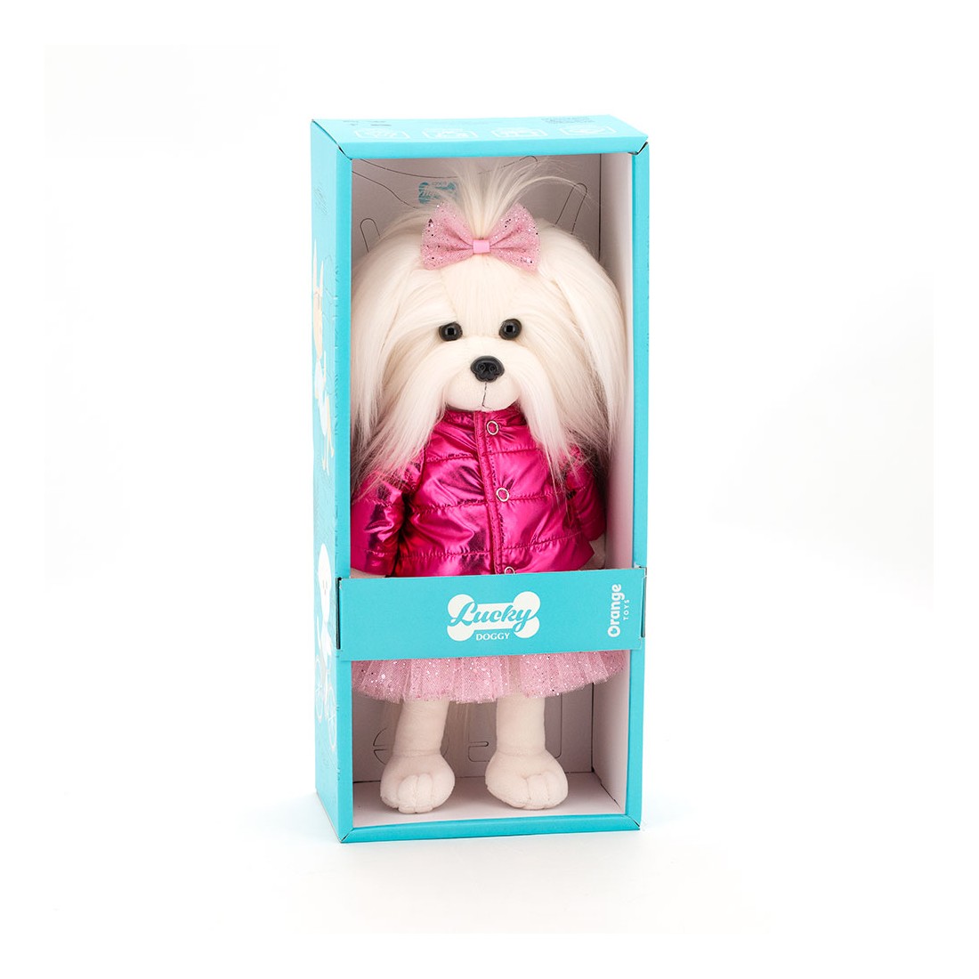 Lucky Doggy Lucky Mimi Golden Jacket LD5/069 Plüschfigur mit Geschenkbox Lucky Doggy Lucky Mimi Golden Jacket LD5/069 Plüschfigur mit Geschenkbox