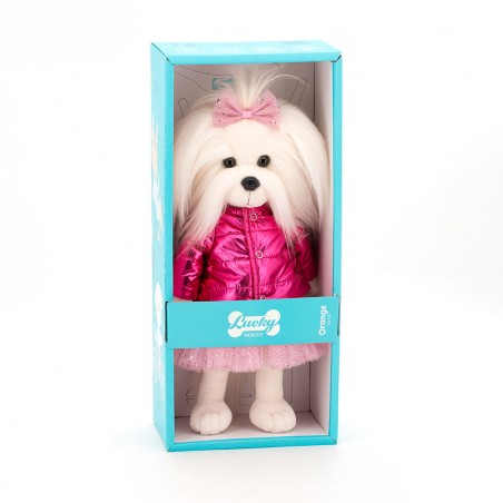 Lucky Doggy Lucky Mimi Golden Jacket LD5/069 peluche 40 cm avec boîte cadeau