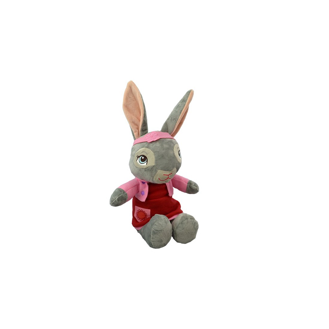 Peluche enfant 40 cm - Grand Lapin rose