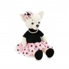 Lucky Lili Polka Dot Elegance Ref. LD003 – Soft plush in pink and black dress with pearls