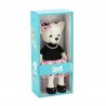Lucky Lili Polka Dot Elegance Ref. LD003 – Soft plush in pink and black dress with pearls
