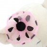 Lucky Lili Élégance à Pois Réf. LD003 – Peluche douce en robe rose à pois noirs et collier de perles