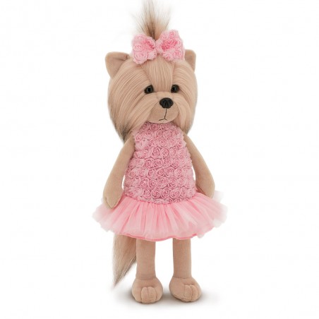 Lucky Doggy plush clothes 40 cm – Rosalie pink flower tulle dress – Ref. LD3/036