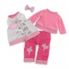 Lucky Doggy  Clothing Set: Pinky
