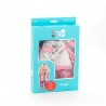 Lucky Doggy  Clothing Set: Pinky