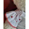 Tenue à pois rouges « filles » Vêtement pour peluche de 40 cm