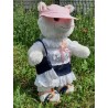 Tenue Jupe Jeans Et Son Sac Froufrou Assortie vêtements pour peluche ours en peluche