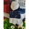 Outfit Jeans Rok En Bijpassende Frilly Tas Kleidung für Teddybär Stofftier Plüschtier