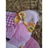 Robe d'été avec 2 nœud papillon pour nounours de 40 cm