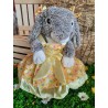 Robe d'été avec 2 nœud papillon pour nounours de 40 cm