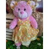 Robe d'été avec 2 nœud papillon pour nounours de 40 cm