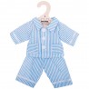 Pyjama Bleu Pour Poupon- poupée- de 30 / 35 cm