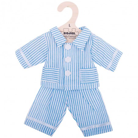 Pyjama Bleu Pour Poupon- poupée- de 25 / 30 cm