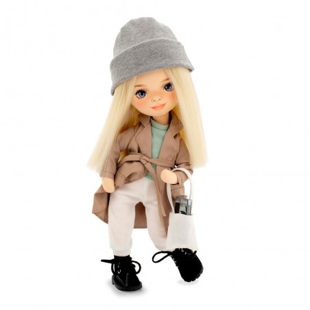 Poppen Sweet Sisters Mia met Beige Trench Coat