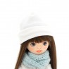 Poppen Sweet Sisters Kleding Set: Witte Bontjas