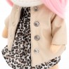 Sweet Sisters Clothing Set: Leather Down Jacket