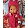 Roze Fleece Jas Met Muts - L