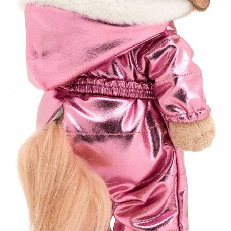 Lucky Yoyo in metallic roze overall met slofjes – LD2/081