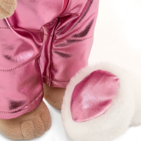 Lucky Yoyo in metallic roze overall met slofjes – LD2/081