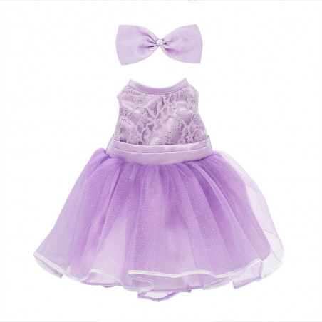 Lucky Doggy Clothing Set: Lilac Dress